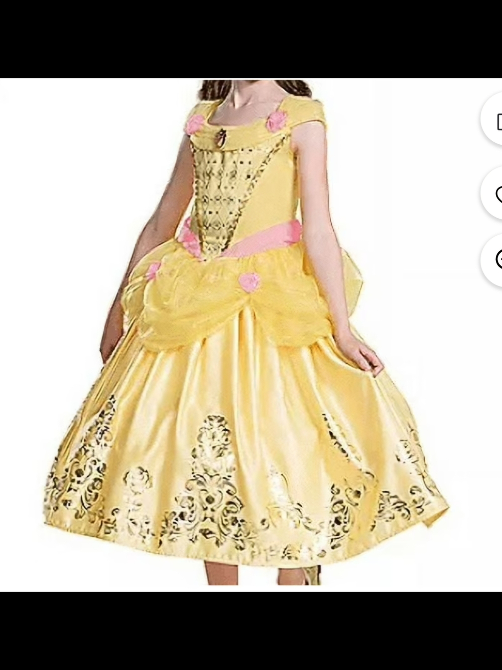 Disney Princess Belle Ball Gown Kids Costume 4-6x